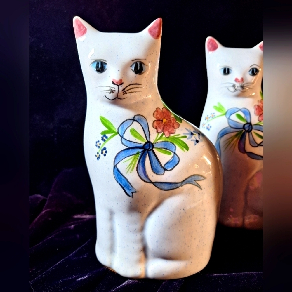 Vintage N.S. Gustin Cat Figurine weighted